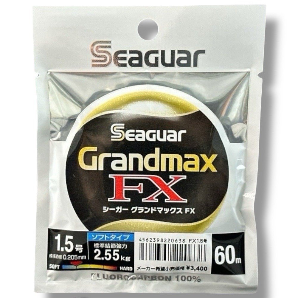 中壢鴻海釣具【Seaguar】日本島內 GRANDMAX FX-60M(黑)卡夢線 碳纖線 頂級子線0.6號~10號-細節圖6