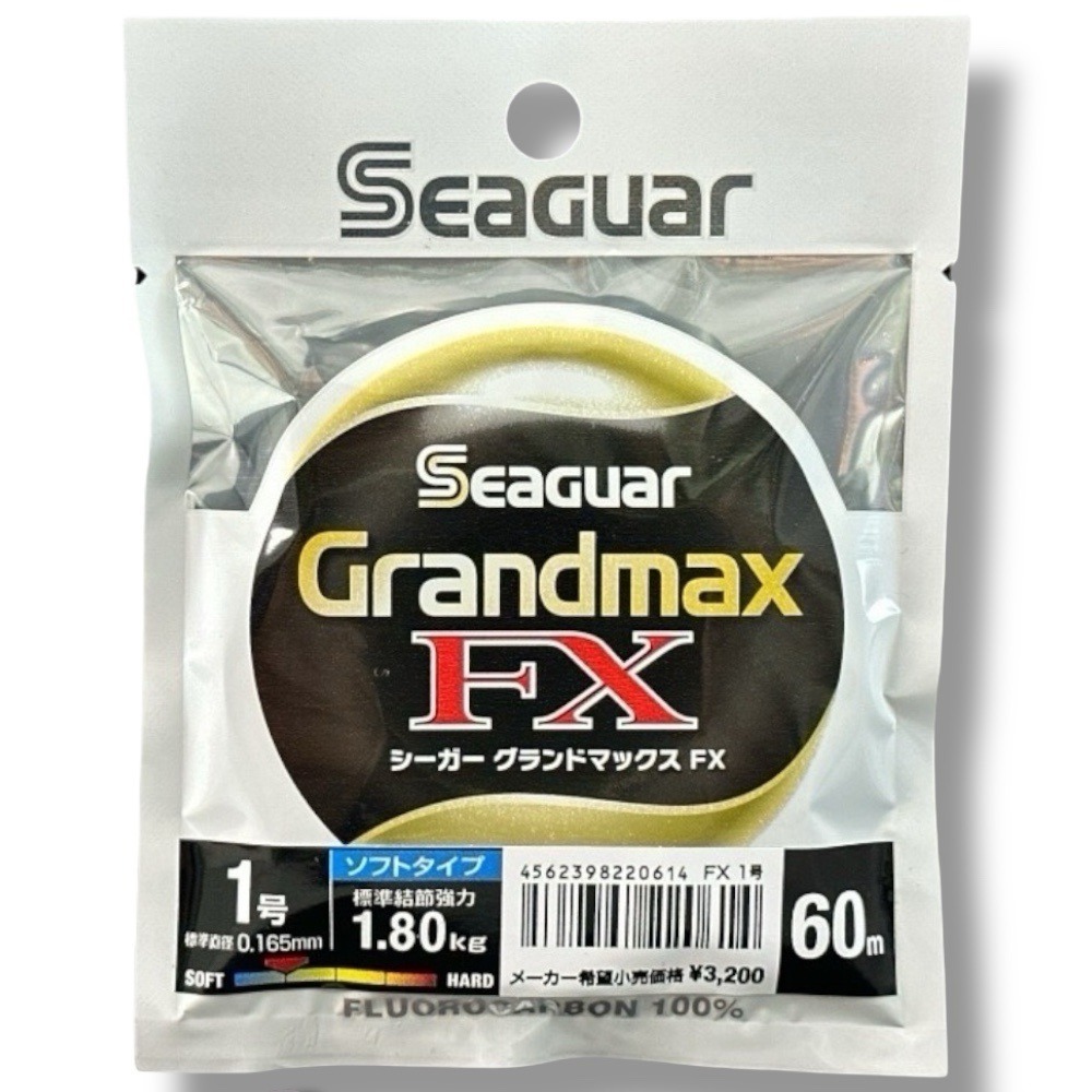 中壢鴻海釣具【Seaguar】日本島內 GRANDMAX FX-60M(黑)卡夢線 碳纖線 頂級子線0.6號~10號-細節圖5