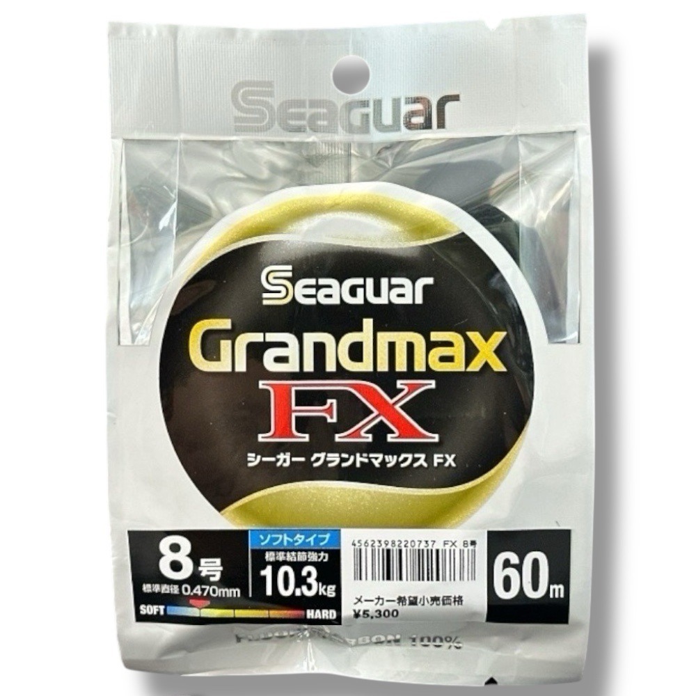 中壢鴻海釣具【Seaguar】日本島內 GRANDMAX FX-60M(黑)卡夢線 碳纖線 頂級子線0.6號~10號-細節圖10