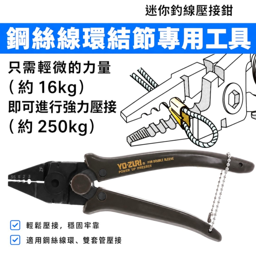 中壢紅海釣具【YO-ZURI】H654 鋁管夾 四孔 高強力鋁管鉗  船釣好用多功能 鋁管鉗-細節圖9