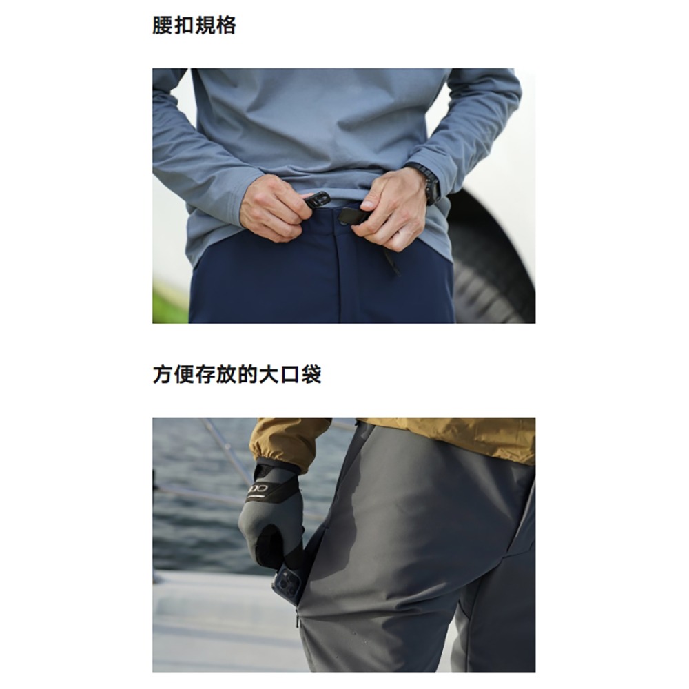 鴻海釣具企業社《SHIMANO》WP-030W 炭灰色防風潑水保暖釣魚長褲-細節圖7