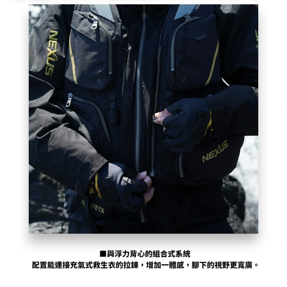 中壢鴻海釣具【SHIMANO】RT-133W Gore-Tex 保暖釣魚套裝 雨衣-細節圖7