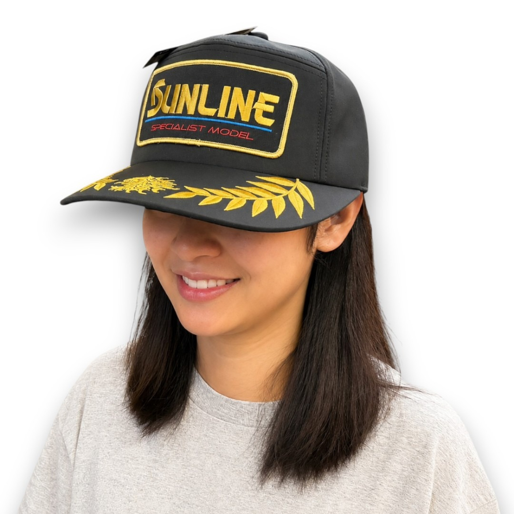 中壢紅海釣具【SUNLINE】 CP-2511 刺繡經典款釣魚帽 半網帽(26年春夏款) 釣魚帽 半網帽 遮陽帽 防風帽-細節圖2