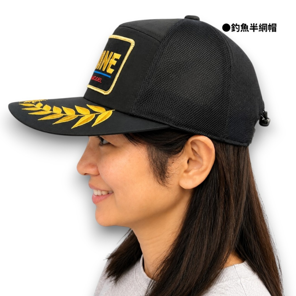 中壢紅海釣具【SUNLINE】 CP-2511 刺繡經典款釣魚帽 半網帽(26年春夏款) 釣魚帽 半網帽 遮陽帽 防風帽-細節圖4