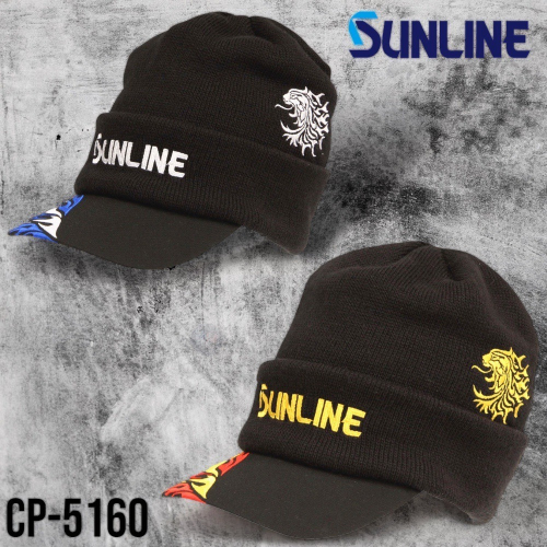 鴻海釣具企業社《SUNLINE》 CP-5160 刺繡保暖鴨舌毛帽