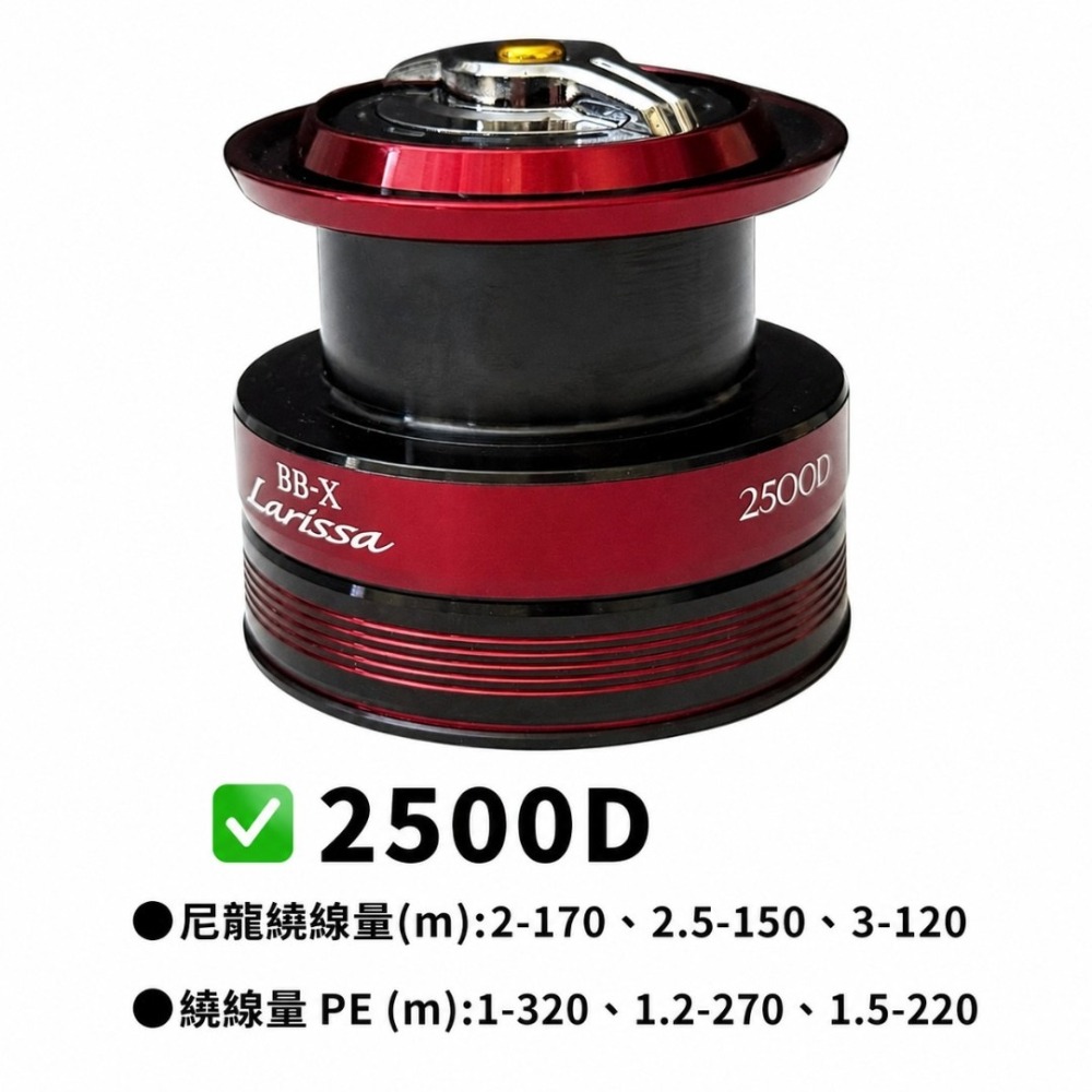 中壢紅海釣具【SHIMANO】BB-X Larissa 替換線杯 2500D C3000D 原廠線杯 捲線器線杯備用線杯-細節圖2
