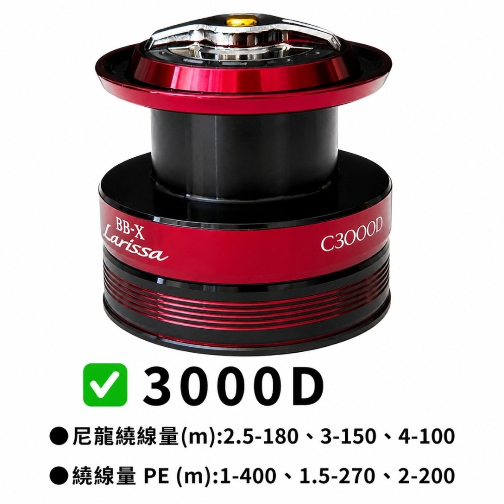 中壢紅海釣具【SHIMANO】BB-X Larissa 替換線杯 2500D C3000D 原廠線杯 捲線器線杯備用線杯-細節圖3