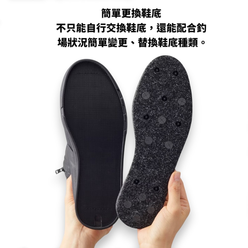 中壢紅海釣具【SHIMANO】FB-120W LIMITED RPO 長筒防滑釘鞋 防滑鞋 可換底-細節圖2