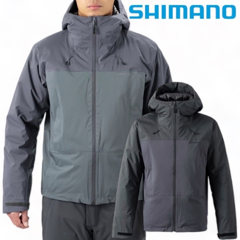 鴻海釣具企業社《SHIMANO》RB-034W 灰藍色防水保暖夾克-細節圖2