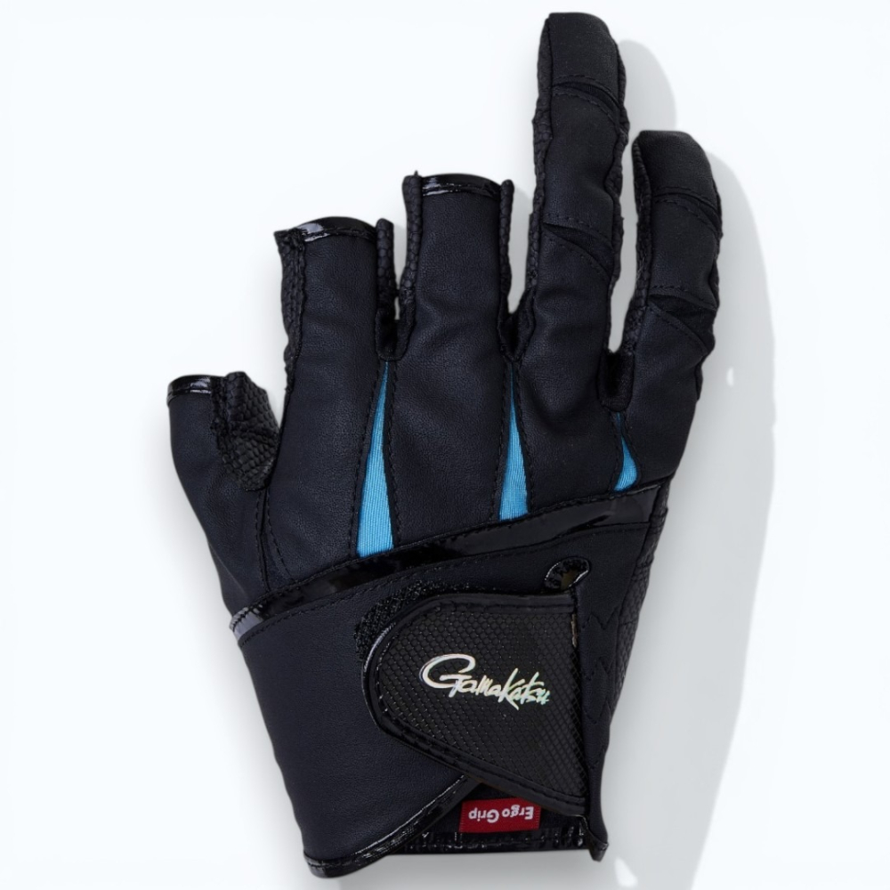 中壢紅海釣具【gamakatsu】GM-7295 三指釣魚手套-細節圖8