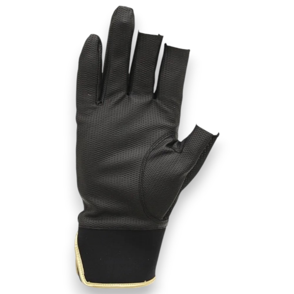 中壢紅海釣具【SUNLINE】SUG-237 黑色 x 獅子金3指釣魚手套-細節圖4