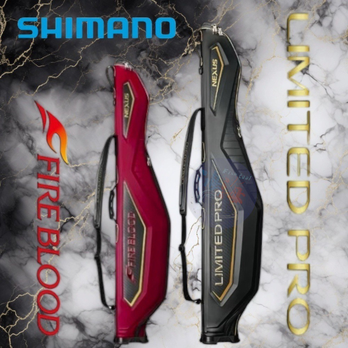 鴻海釣具企業社《SHIMANO》BR-111S LIMITED 黑色竿袋 FIRE BLOOD 紅色竿袋 釣魚竿袋