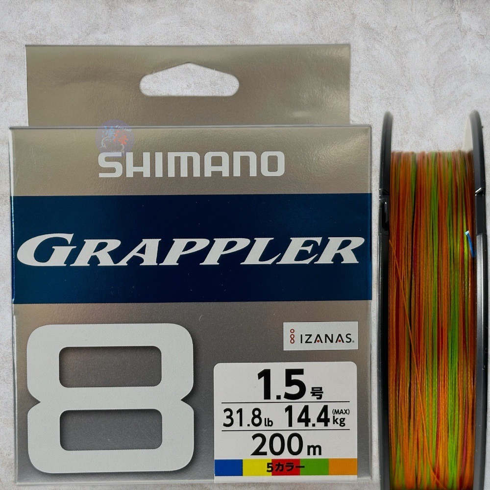 鴻海釣具企業社《SHIMANO》 LD-A61U GRAPPLER 8 5色*10M-8股PE線200M-細節圖7