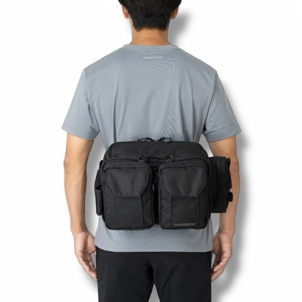 紅海釣具企業社【SHIMANO】BW-221W 黑色腰包 多功能置物包-細節圖3
