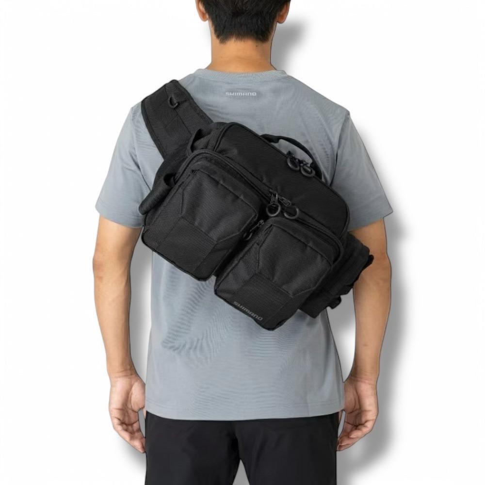 紅海釣具企業社【SHIMANO】BW-221W 黑色腰包 多功能置物包-細節圖4
