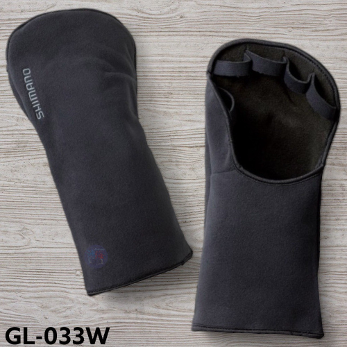 鴻海釣具企業社《SHIMANO》GL-033W 黑色保暖手甲 手套
