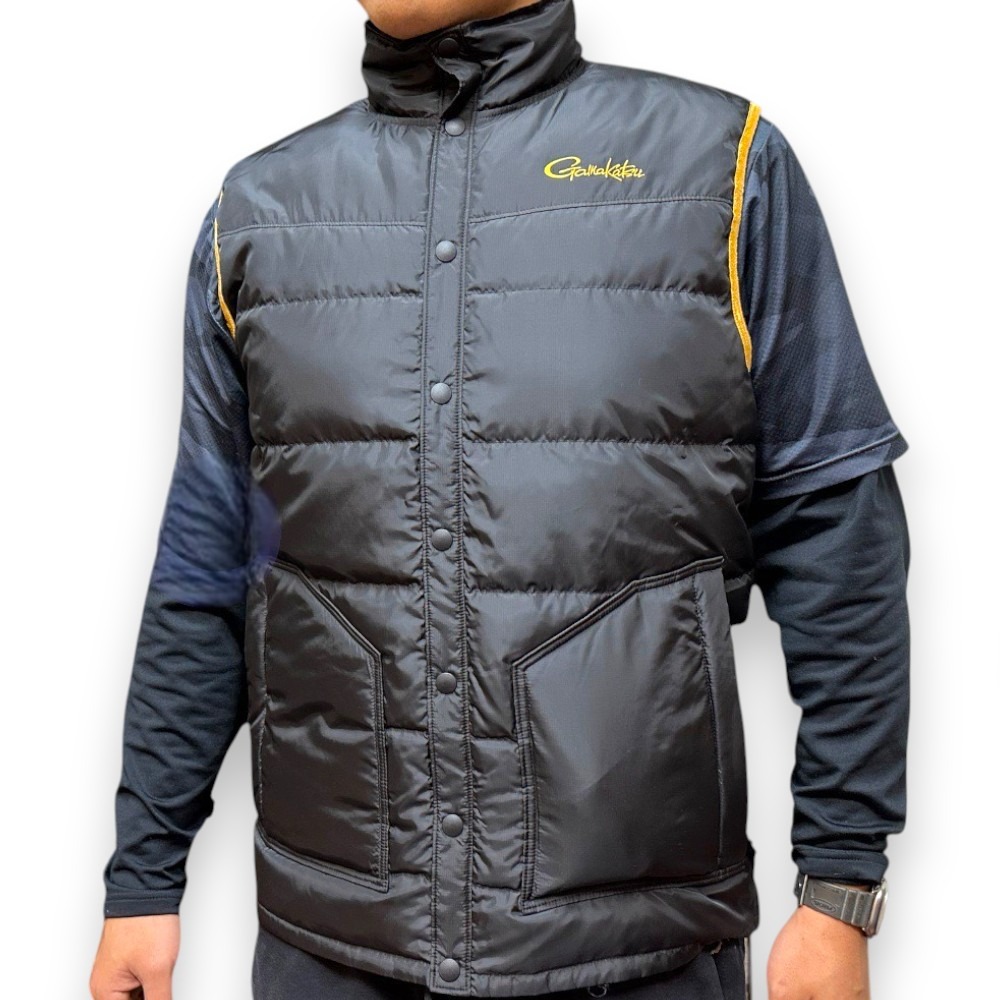 中壢紅海釣具【gamakatsu】GM-3724 輕質羽絨外套背心-細節圖2
