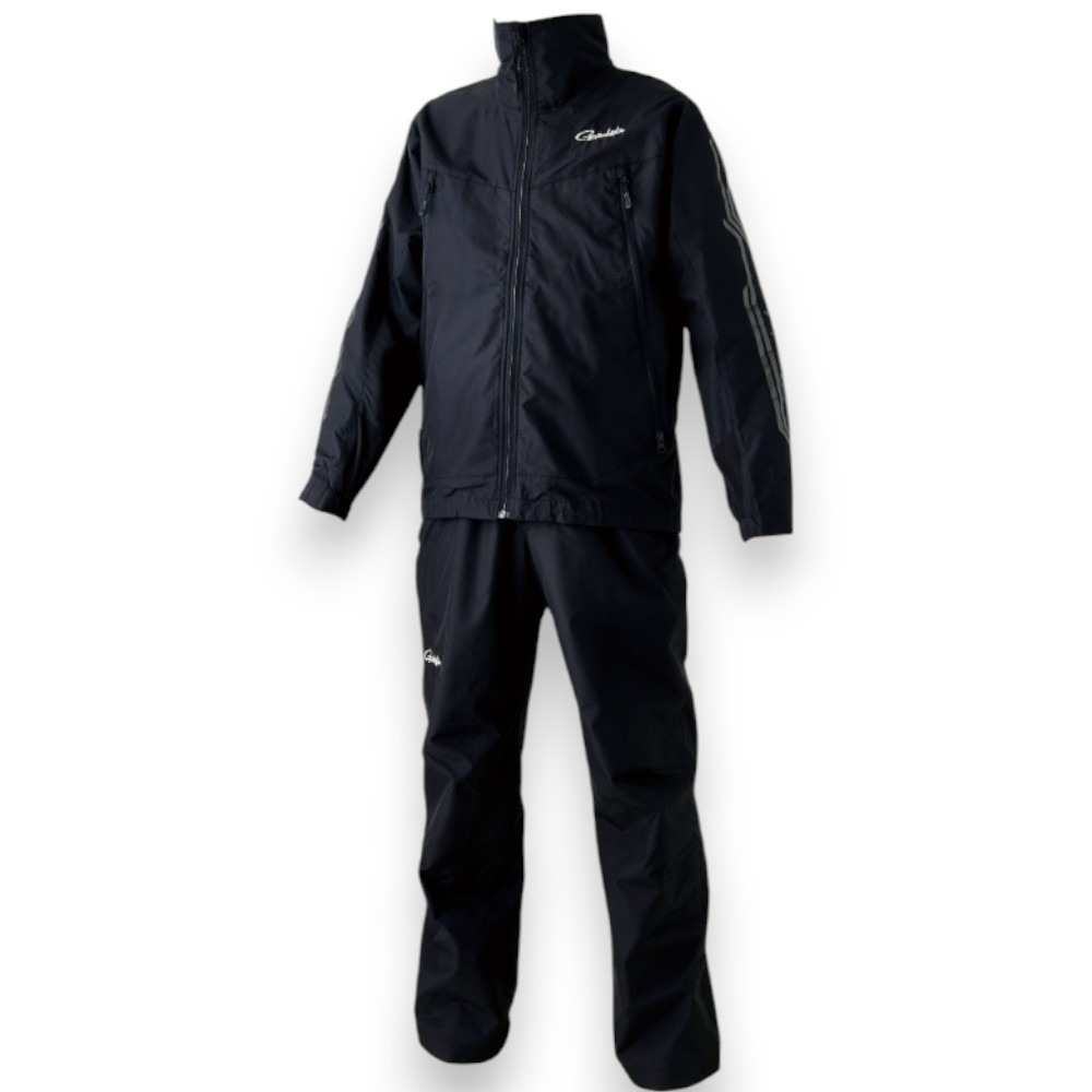 中壢紅海釣具【gamakatsu】GM-3722 黑色×黑色 BLACK WORKS 防風防潑水休閒套裝-細節圖2