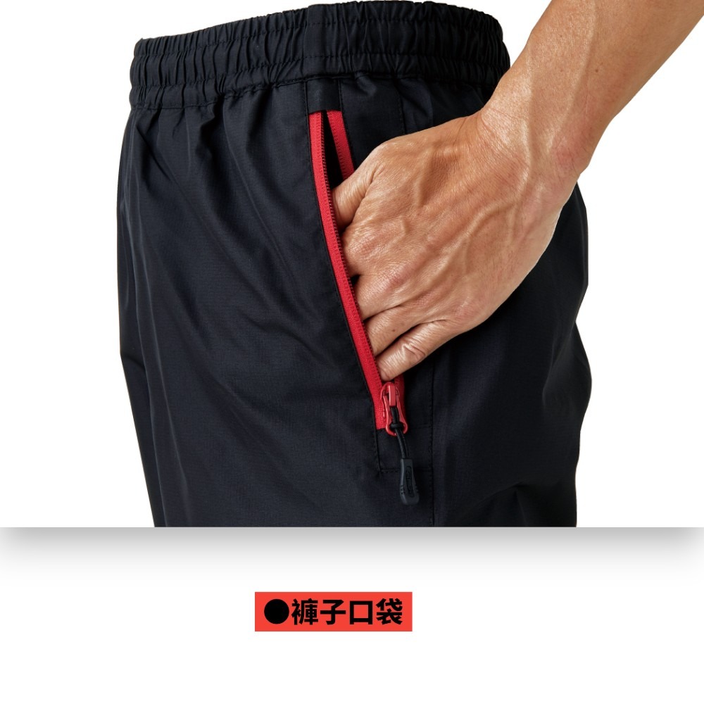 中壢紅海釣具【gamakatsu】GM-3722 黑色×黑色 BLACK WORKS 防風防潑水休閒套裝-細節圖9