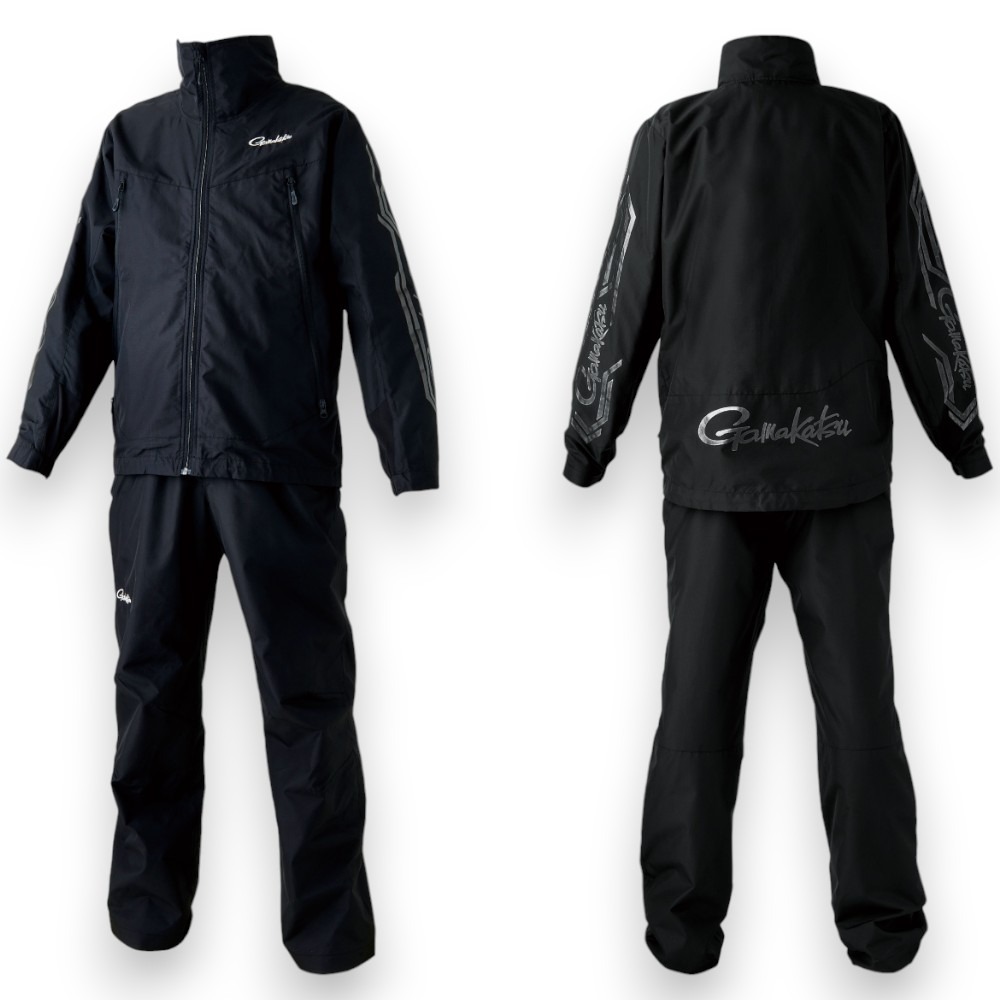 中壢紅海釣具【gamakatsu】GM-3722 黑色×黑色 BLACK WORKS 防風防潑水休閒套裝-規格圖11