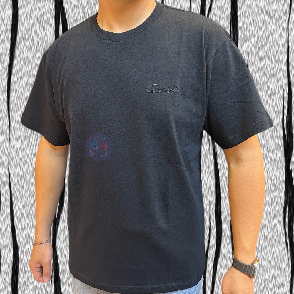 中壢鴻海釣具《gamakatsu》GM-3745 24龍年限定短袖T恤 (黑X金)-細節圖3
