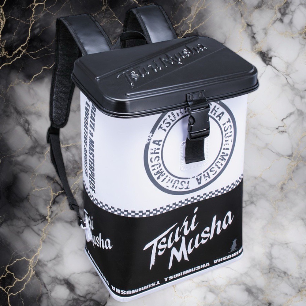 【中壢鴻海釣具】《TSuriMusha》釣武者 GREAT MASTER 白色/紅色23L防水背包-細節圖3