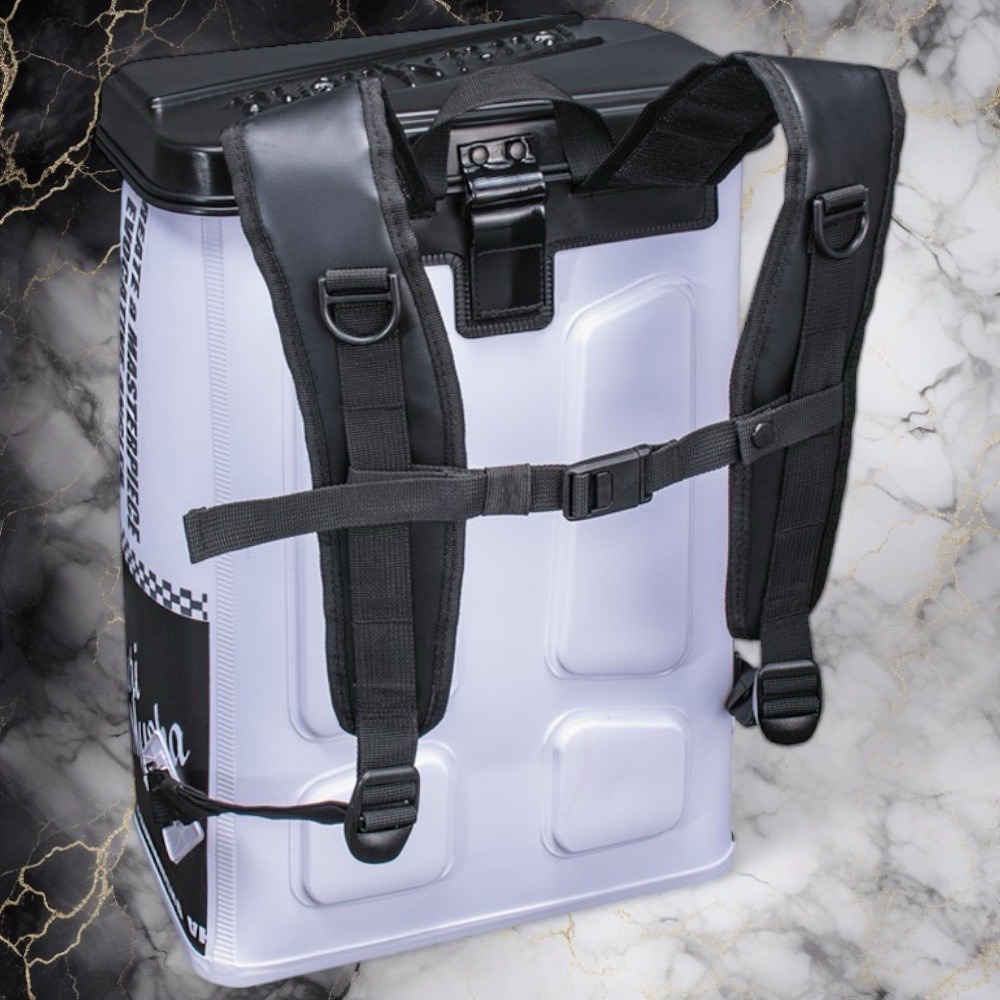 【中壢鴻海釣具】《TSuriMusha》釣武者 GREAT MASTER 白色/紅色23L防水背包-細節圖5