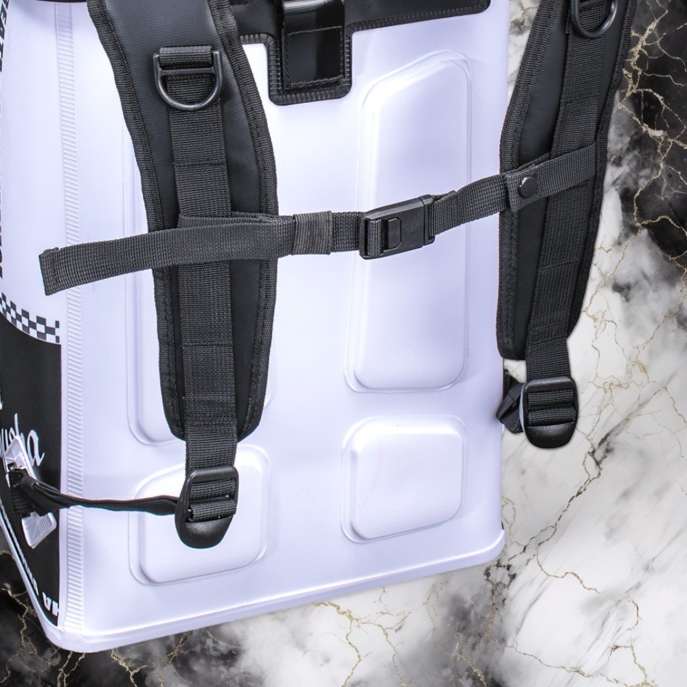 【中壢鴻海釣具】《TSuriMusha》釣武者 GREAT MASTER 白色/紅色23L防水背包-細節圖8