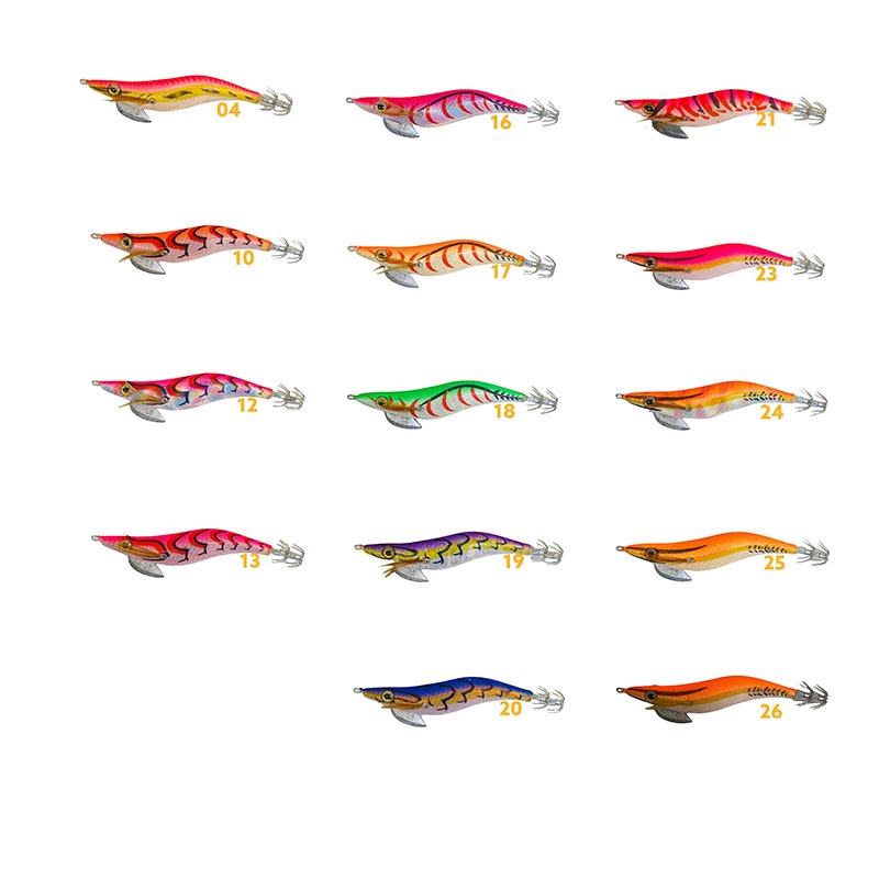 中壢鴻海釣具《FUKUSHIMA》墨Z蝦 3.5吋#06 軟絲 花枝 木蝦 餌木 假餌 魚鉤-細節圖3