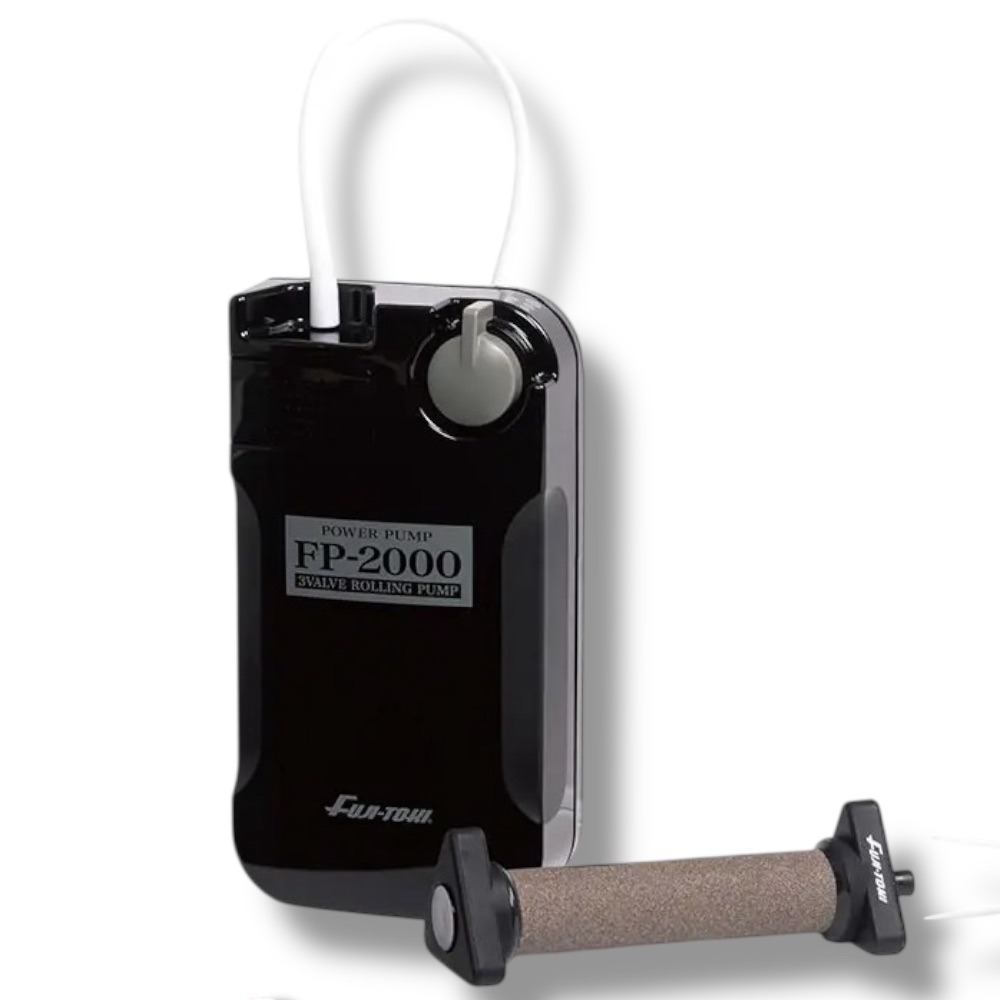 中壢鴻海釣具【FUJI-TOKI】FP-2000 打氣幫浦 打氣機 打氧機 專用氣泡石-細節圖3