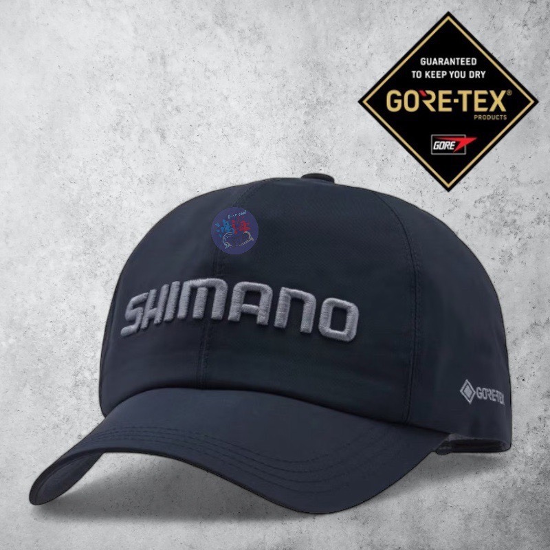 中壢鴻海釣具《SHIMANO》 CA-020X Gore-Tex 海軍藍 防水釣魚帽-細節圖2