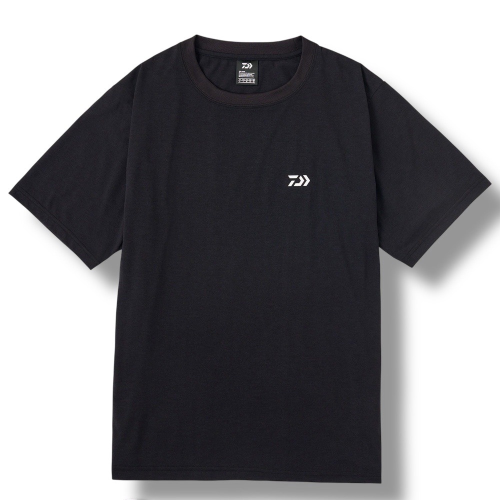 紅海釣具企業社【DAIWA】DE-6424 黑色短袖T恤(24年春夏款)-細節圖2