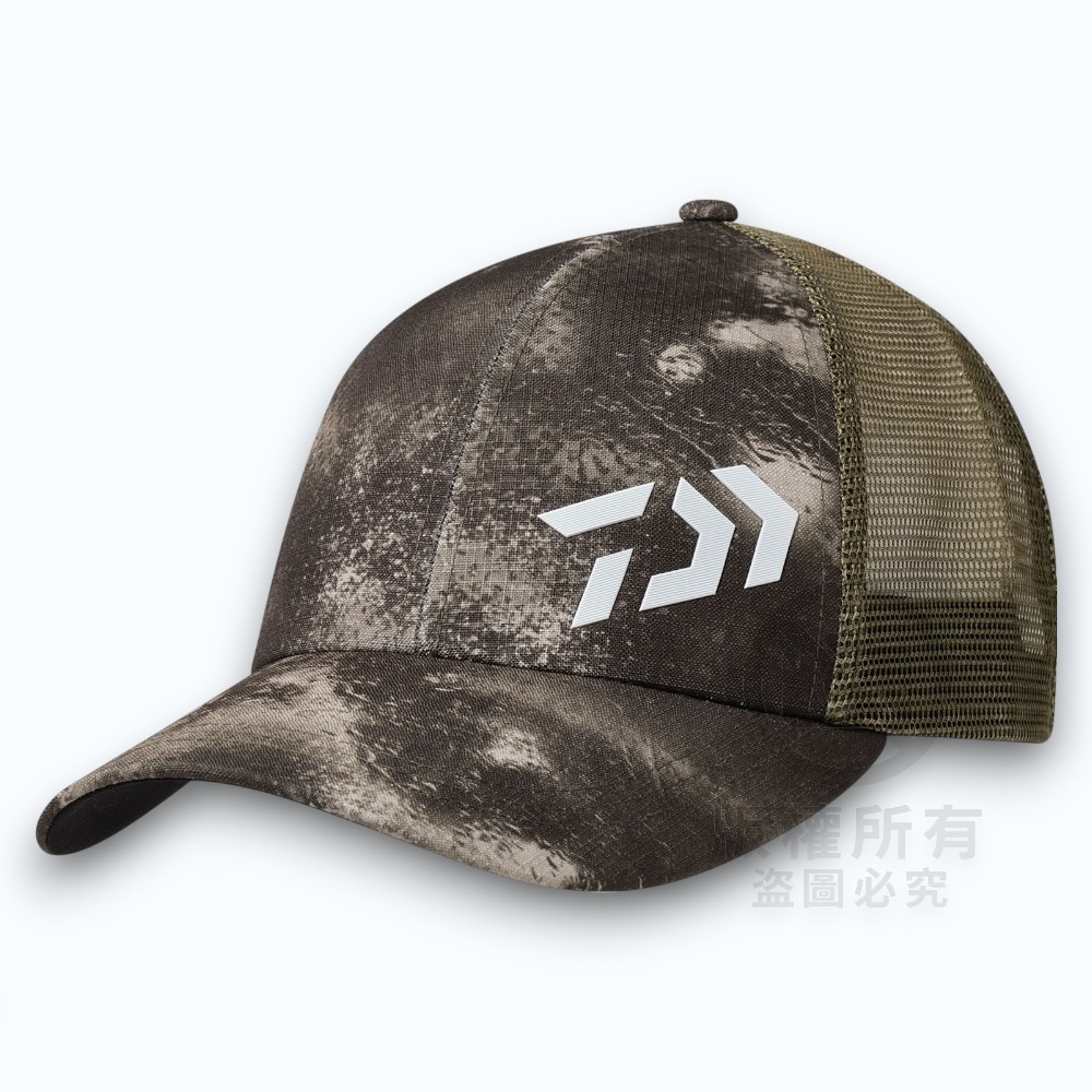 中壢紅海釣具【DAIWA】 DC-6624 3D Logo 半網鴨舌帽 休閒透氣網帽 FREE 帽子(追加26年新色)-細節圖4
