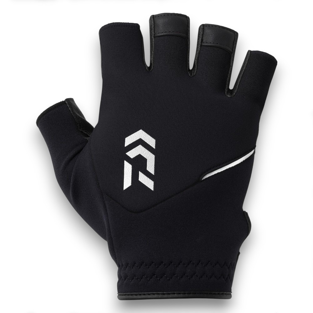 中壢紅海釣具【DAIWA】 DG-6325W 黑色防寒輕便露五指釣魚手套 (25年秋冬款)-細節圖2