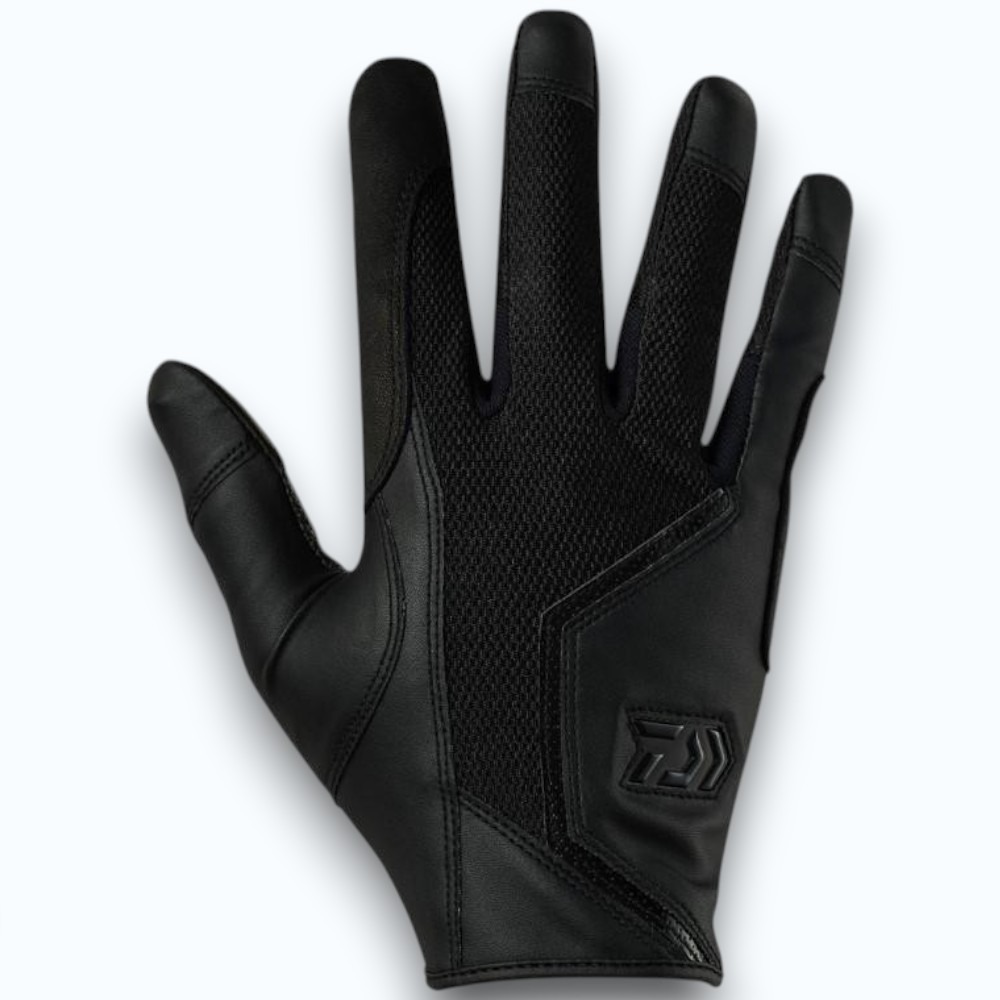 中壢紅海釣具【DAIWA】 DG-7324 黑色×黑色釣魚手套 鐵板手套 岸拋手套-細節圖2