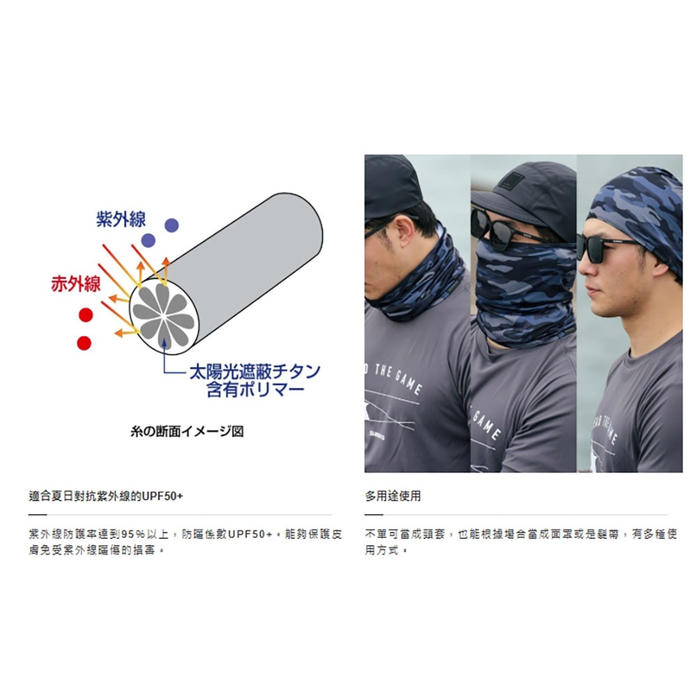 中壢鴻海釣具【SHIMANO】 AC-040X 多功能防曬面罩 (25年春夏款) 25年新色-細節圖6