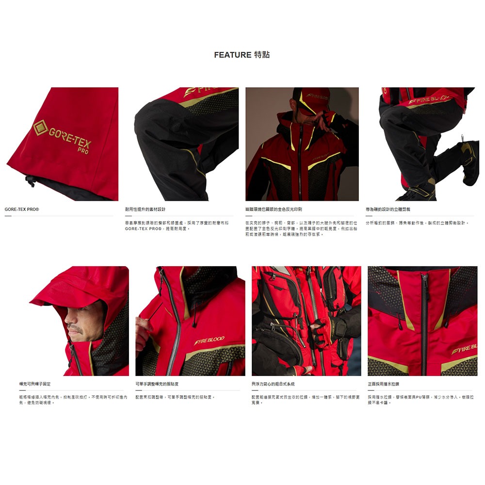 【SHIMANO】RA-140X Gore-Tex LIMITED RPO 釣魚雨衣套裝 (24年款)-細節圖9