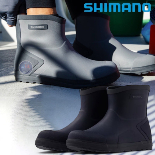 中壢鴻海釣具《SHIMANO》 FB-340X 船用膠底防滑鞋(短筒)-24年新款