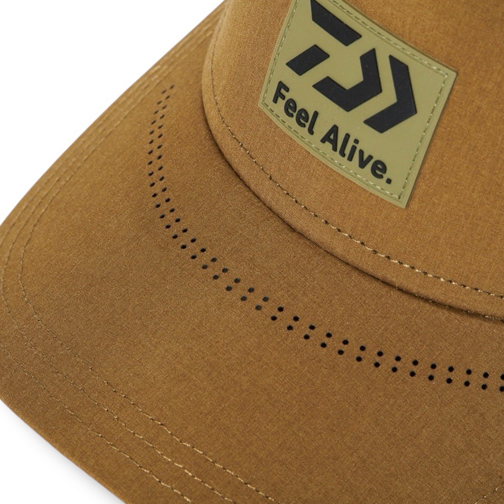 中壢鴻海釣具【DAIWA】DC-9024 BOX LOGO 黑灰色防潑水半網帽 FREE [25年款]-細節圖5