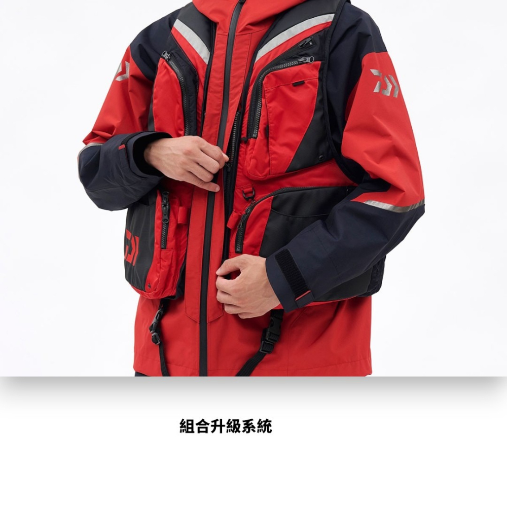 中壢紅海釣具【DAIWA】DR-3126 RAINMAX® 26年款 釣魚雨衣套裝 2.5層防水透氣 輕量防風-細節圖5