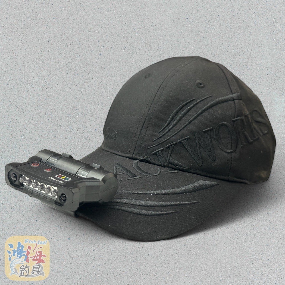 中壢鴻海釣具《玩家級》H323A USB充電 6LED 2用夾帽燈+頭燈-細節圖2