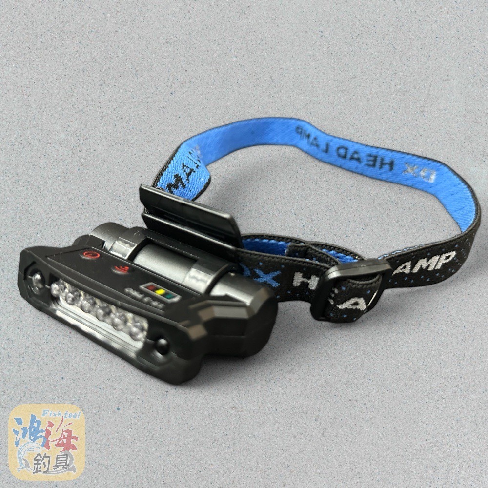中壢鴻海釣具《玩家級》H323A USB充電 6LED 2用夾帽燈+頭燈-細節圖5