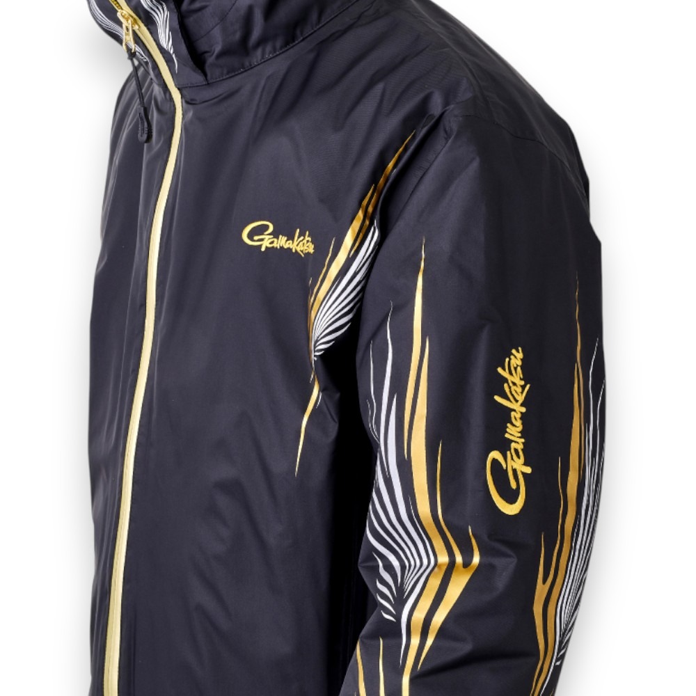 中壢紅海釣具【gamakatsu】 GM-3718  黑色釣魚套裝  24年款 雨衣套裝-細節圖7