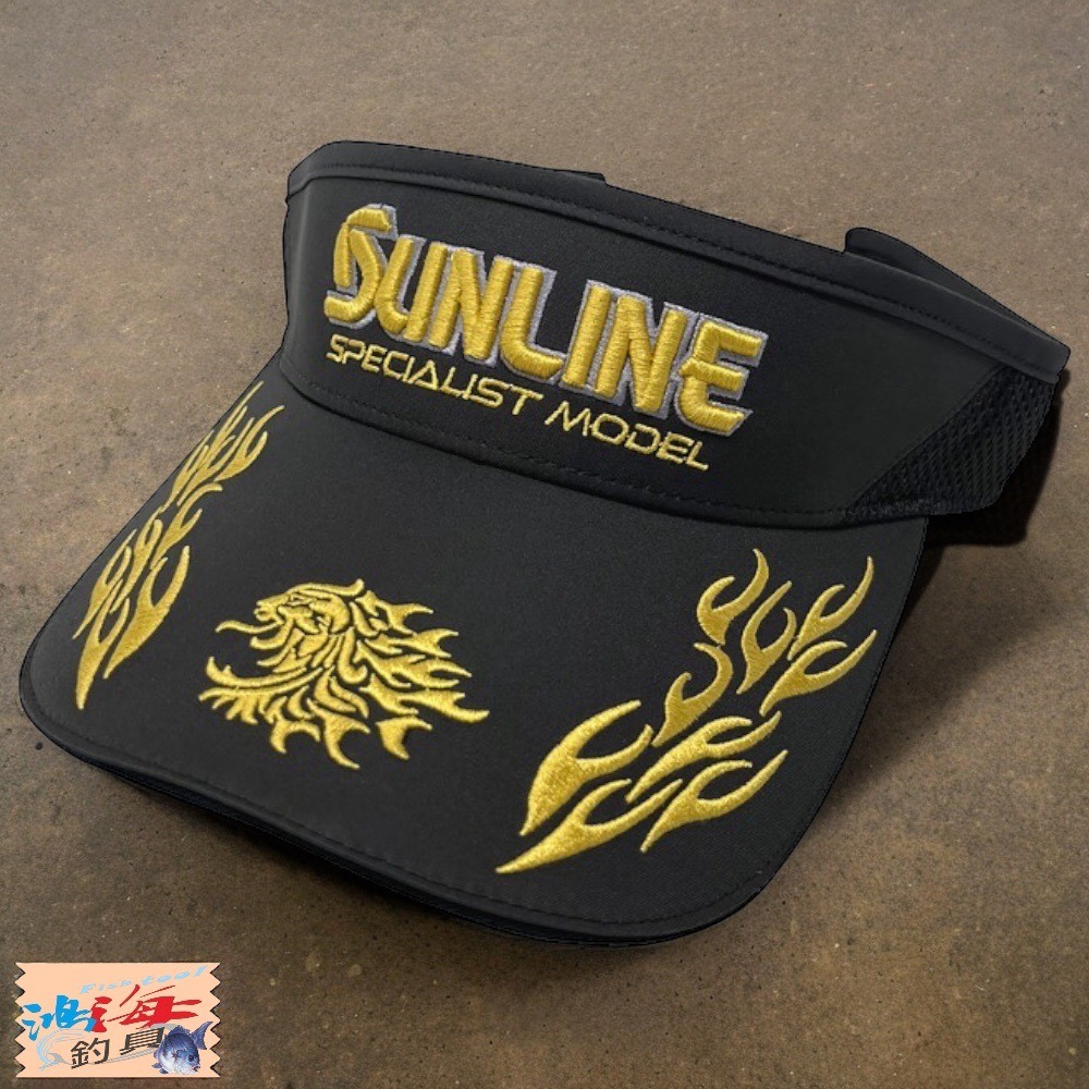 中壢鴻海釣具《SUNLINE》 CP-3730 刺繡遮陽帽-細節圖2