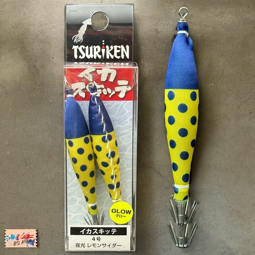 紅海釣具企業社《TSURIKEN 釣研》布卷 透抽布捲 船釣透抽 軟絲 イカスキッテ 4号透抽布捲-2入 24年新色-細節圖4