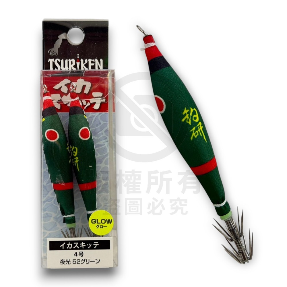 紅海釣具企業社《TSURIKEN 釣研》布卷 透抽布捲 船釣透抽 軟絲 イカスキッテ 4号透抽布捲-2入 24年新色-規格圖7