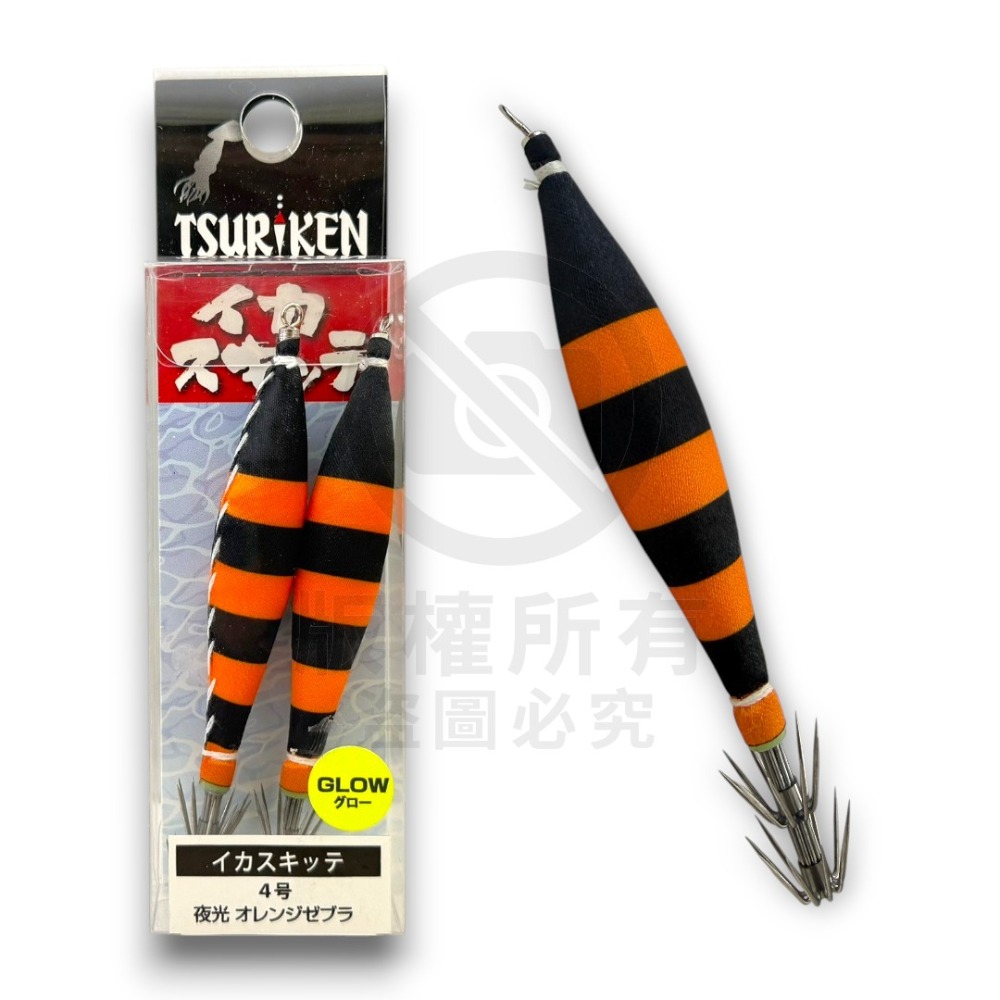 紅海釣具企業社《TSURIKEN 釣研》布卷 透抽布捲 船釣透抽 軟絲 イカスキッテ 4号透抽布捲-2入 24年新色-規格圖7