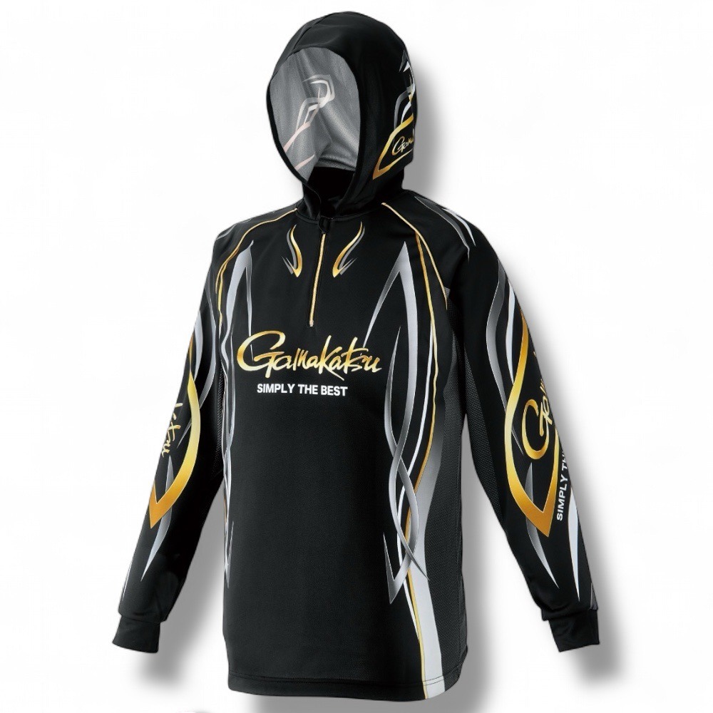 中壢鴻海釣具【gamakatsu】 GM-3736 吸水速乾 連帽長袖釣魚衫 防曬衣 釣魚衣  追加25年新色-規格圖8