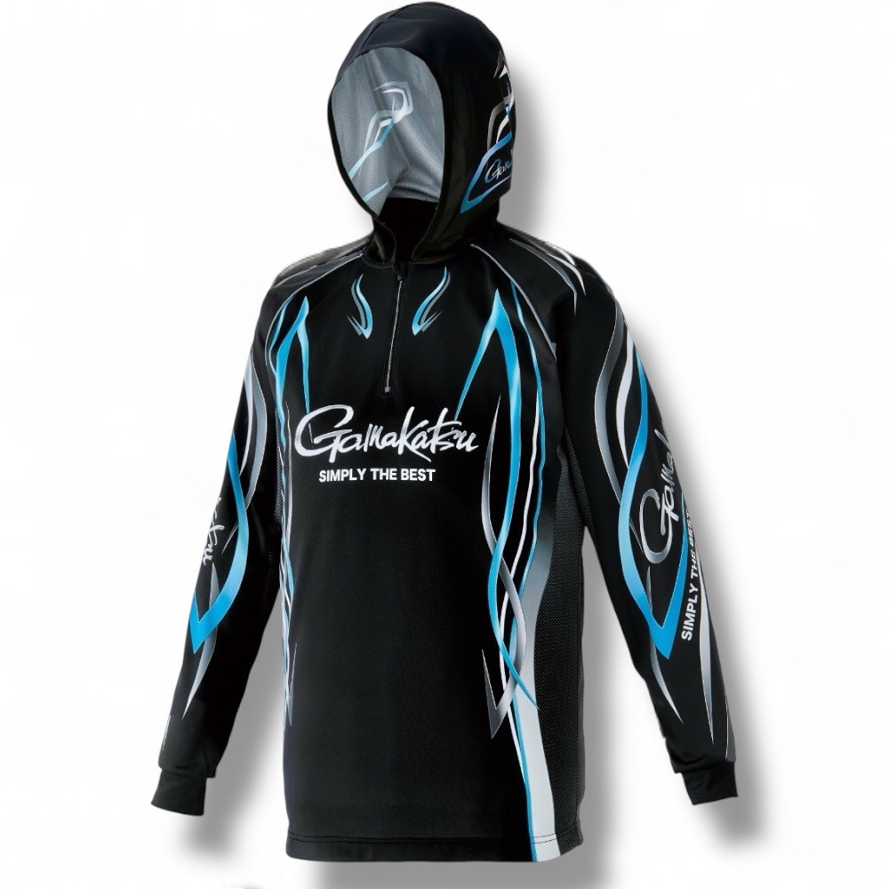 中壢鴻海釣具【gamakatsu】 GM-3736 吸水速乾 連帽長袖釣魚衫 防曬衣 釣魚衣  追加25年新色-規格圖8