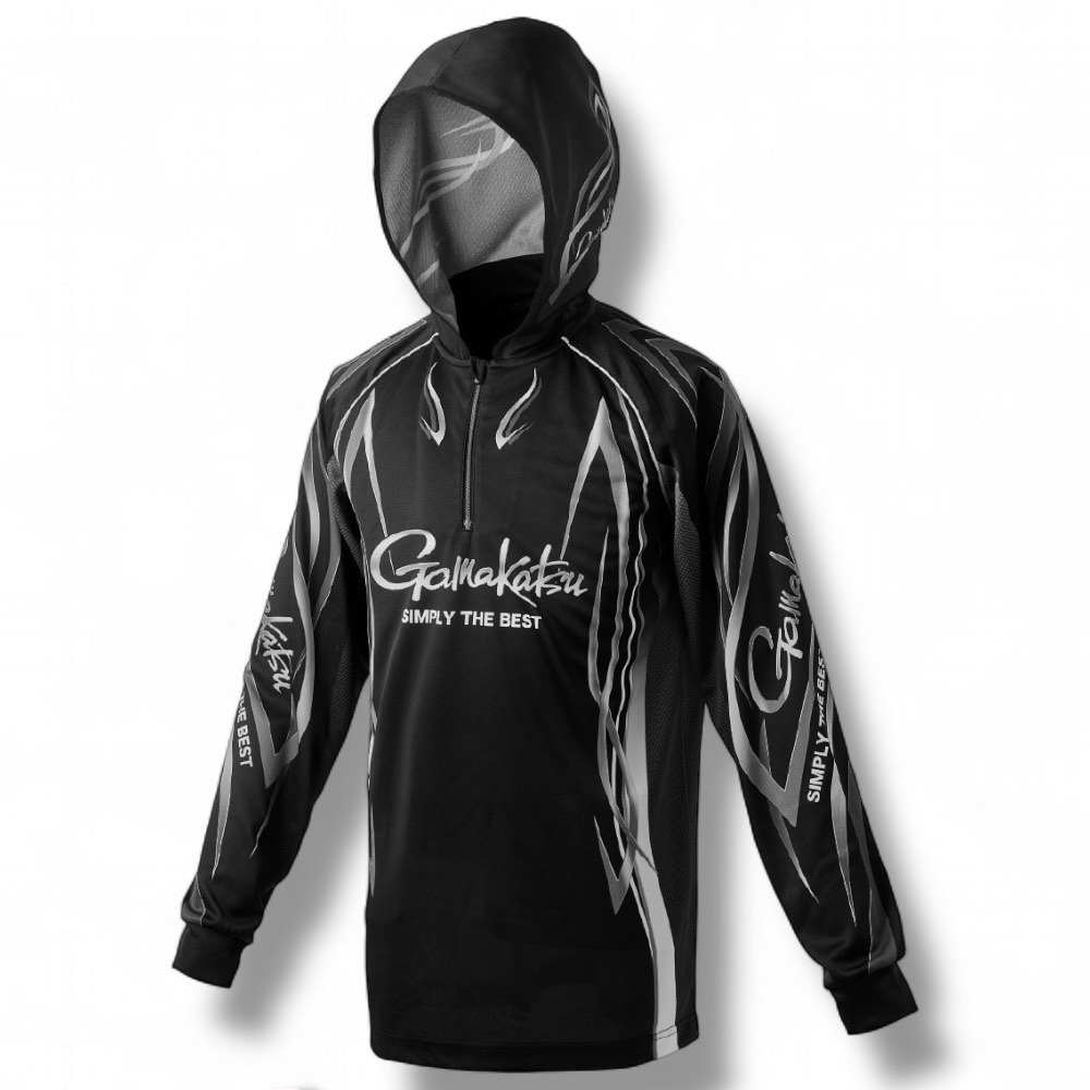 中壢鴻海釣具【gamakatsu】 GM-3736 吸水速乾 連帽長袖釣魚衫 防曬衣 釣魚衣  追加25年新色-規格圖8